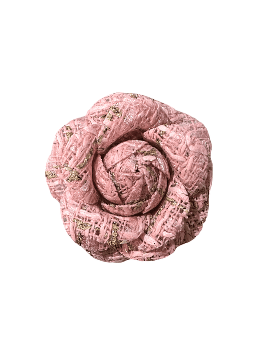 Fleur de Camélia - Fleur de Camélia Tweed Camellia Brooch - Buy Online
