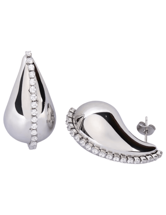 Austin Blaze - Austin Blaze Crystal Trim Drop Earrings - Buy Online