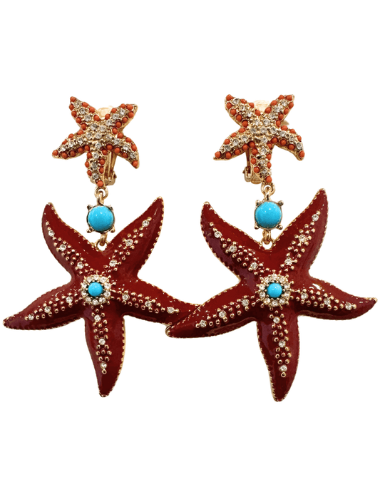 St. Barths La Robe - St. Barths La Robe Clip-On Starfish Earring - Buy Online