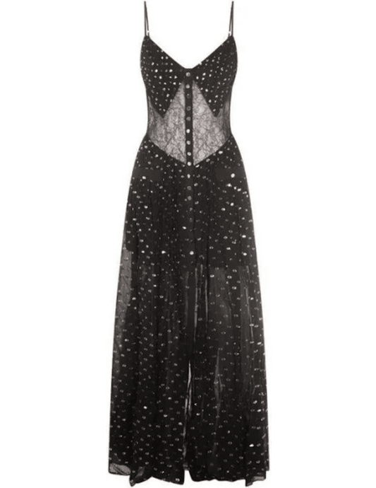 Self-Portrait - Self-Portrait Chiffon Maxi Dress - Buy Online