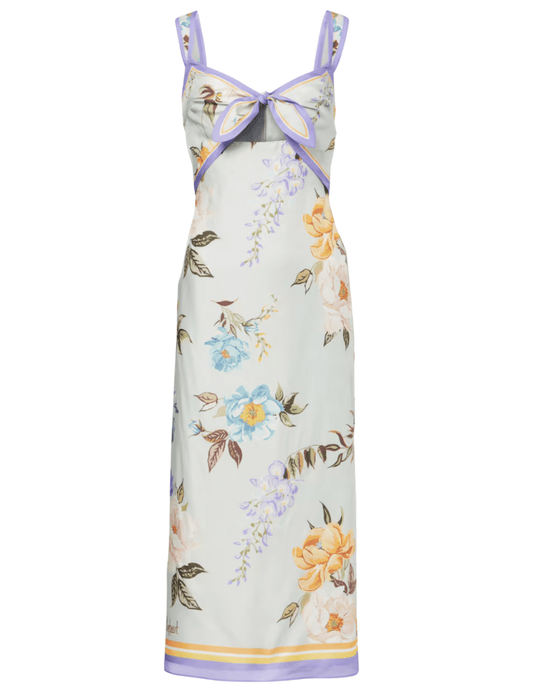 Self-Portrait - Self-Portrait Silk Twill Midi Dress - Buy Online