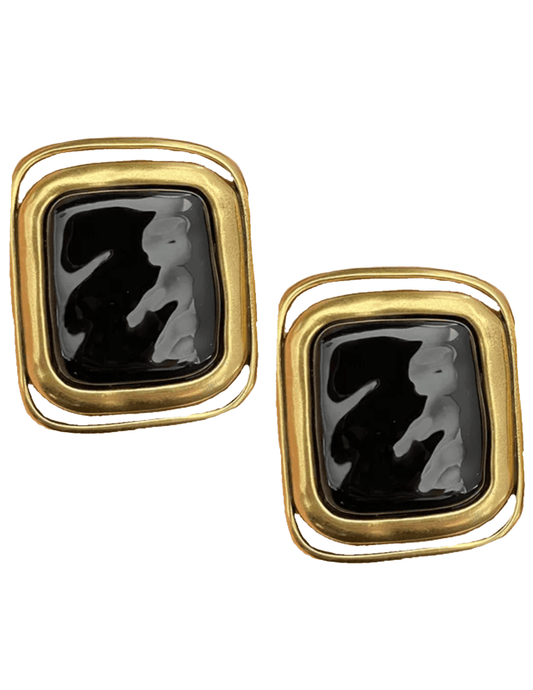 Austin Blaze - Austin Blaze Onyx Statement Earring - Buy Online