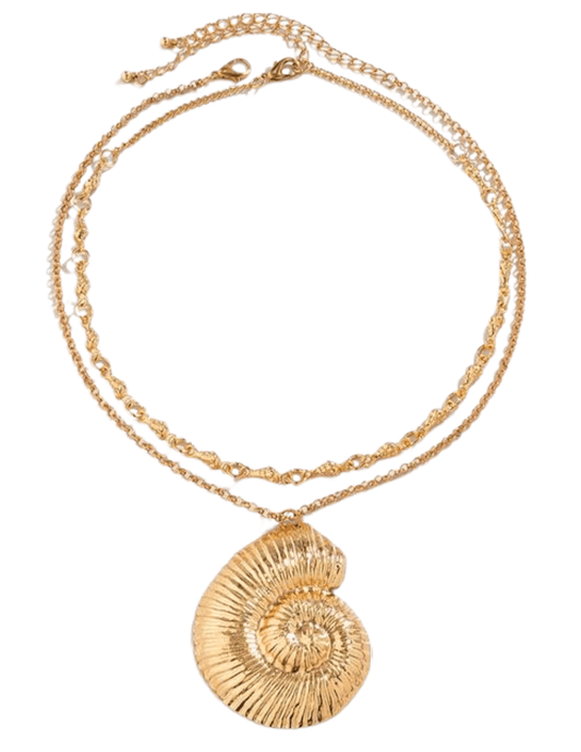 St. Barths La Robe - St. Barths La Robe Statement Seashell Layered Necklace - Buy Online