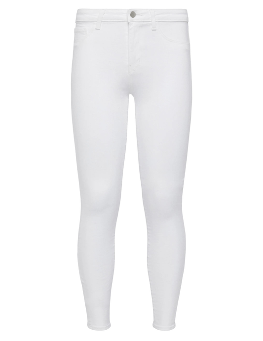 L'Agence Margot High Rise Skinny Jean in Blanc