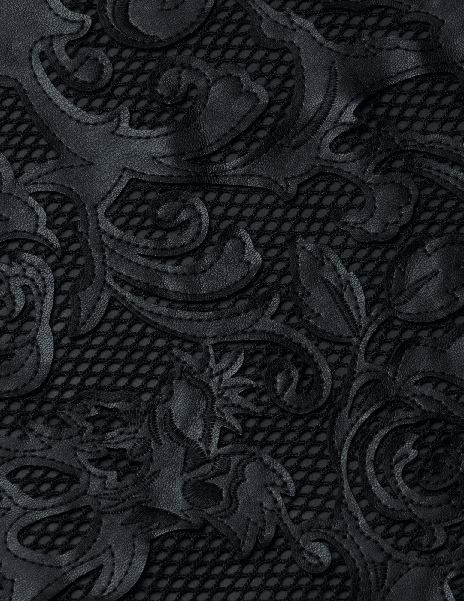 L'Agence - PRE-ORDER-L'AGENCE Kazuko Laser-Cut Vegan Leather Midi Dress in Black - Buy Online