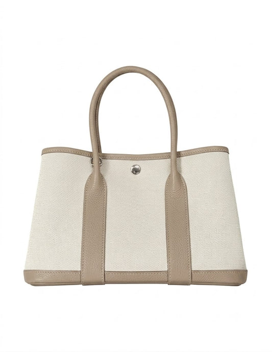 Austin Blaze Magnolia 31 Canvas Leather Tote in Taupe