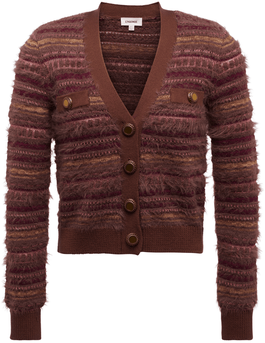 PRE-ORDER-L'AGENCE Ariadne Mixed Stitch Cardigan