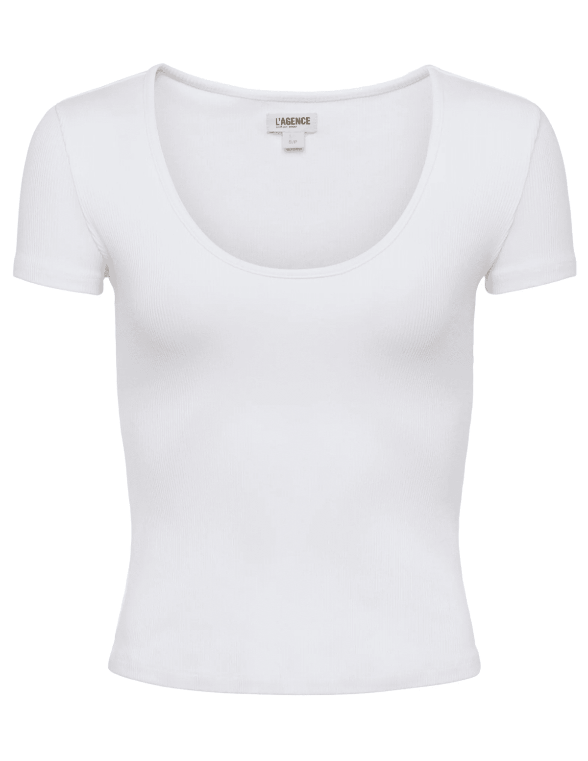 L'Agence Brynlee Short Sleeve Scoop Neck Tee