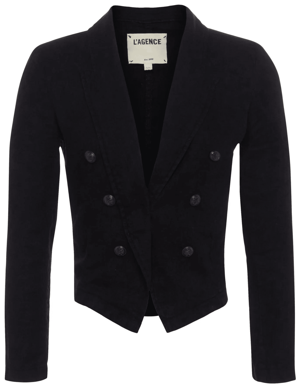 CORE-L'Agence Wayne Cropped Linen Blazer