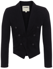 CORE-L'Agence Wayne Cropped Linen Blazer