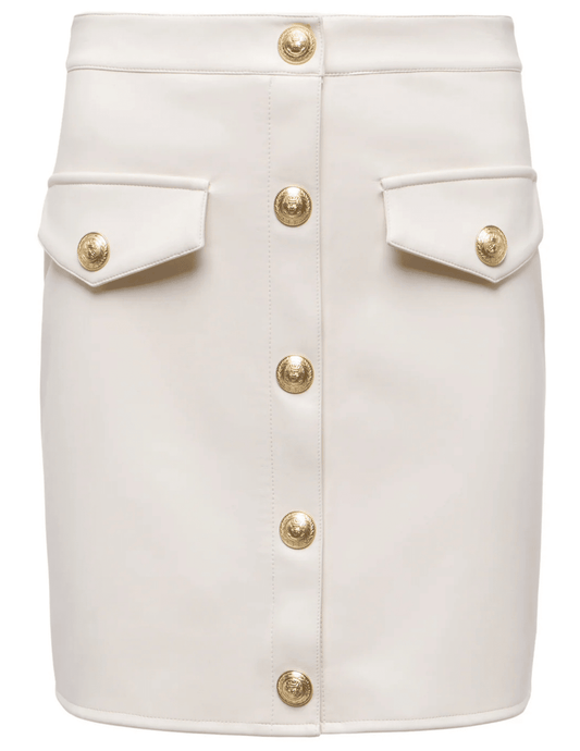 L'Agence Truman Leather Mini Skirt