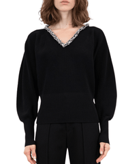 Simkhai Townes Embellished V-Neck Sweater