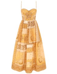 PRE-ORDER-Zimmermann Lucky Corset Midi Dress