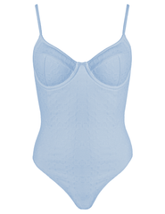 Simkhai Demi Bustier One Piece Swimsuit