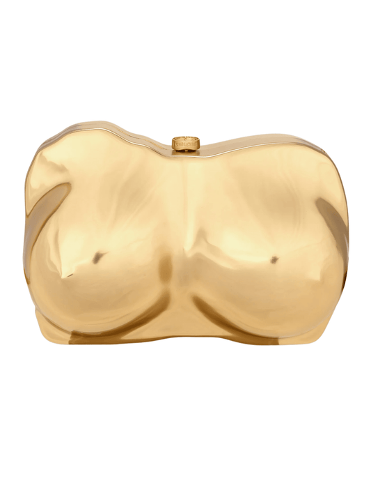 Cult Gaia Reina Brass Clutch