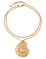 Austin Blaze Statement Seashell Layered Necklace