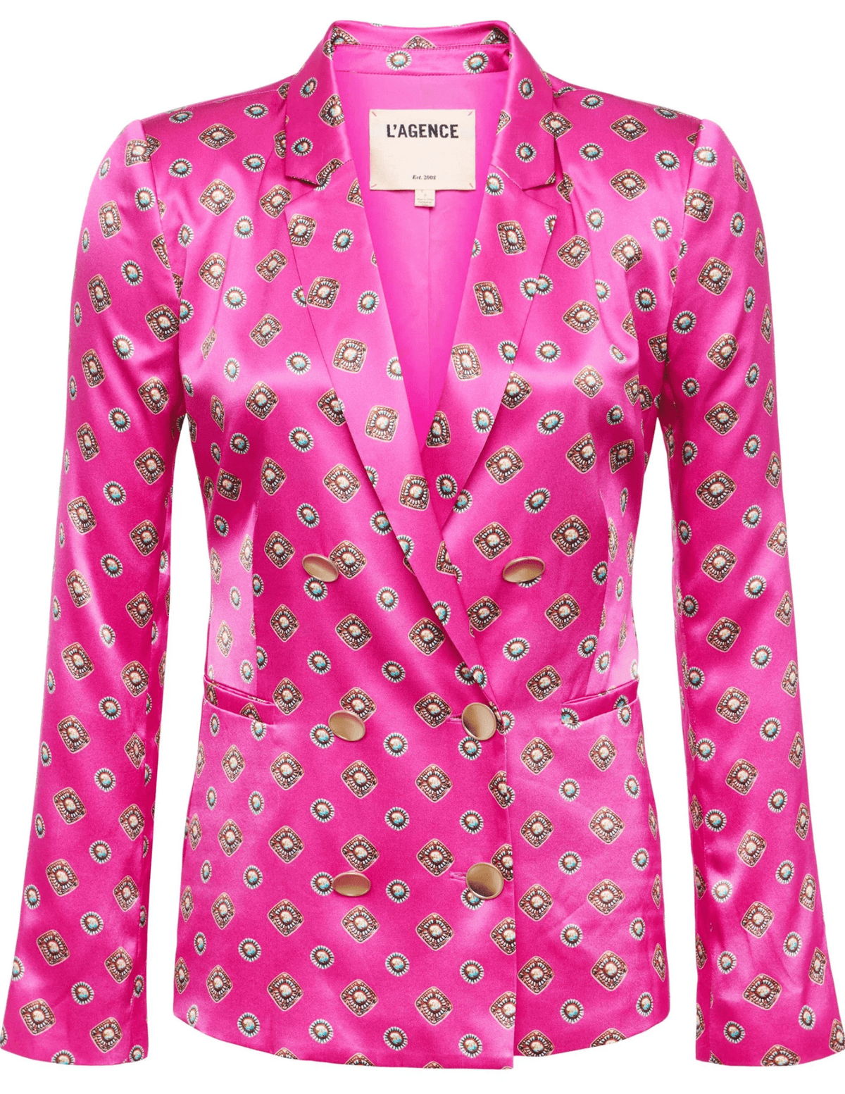 L'AGENCE Colin Double Breasted Blazer