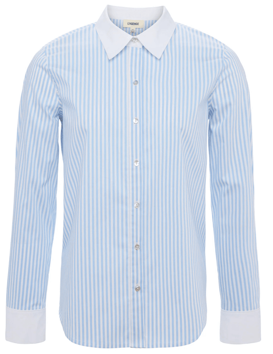 L'Agence Ellery Long Sleeve Button Blouse
