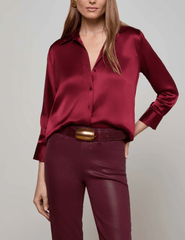 L'Agence - L'AGENCE Dani Three Quarter Sleeve Blouse - Buy Online