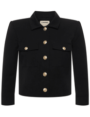 L'Agence Kumi Cropped Fitted Jacket