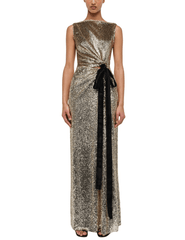 Simkhai Felicity Draped Sequined Gown