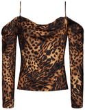 L'Agence Zion Cold-Shoulder Blouse