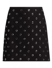 Veronica Beard Blaire Grommet Mini Skirt