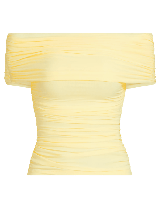 Ronny Kobo Blanchet Off Shoulder Top