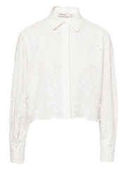 Simkhai Penelope Eyelet Long Sleeve Blouse