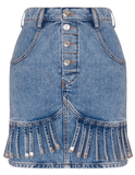 Moschino Jeans Recycled Denim Mini Skirt