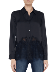 L'Agence Adalee Lace Insert Blouse