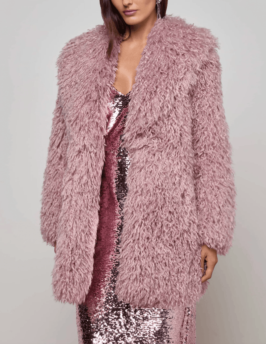 L'Agence - L'AGENCE Toira Faux Fur Coat - Buy Online