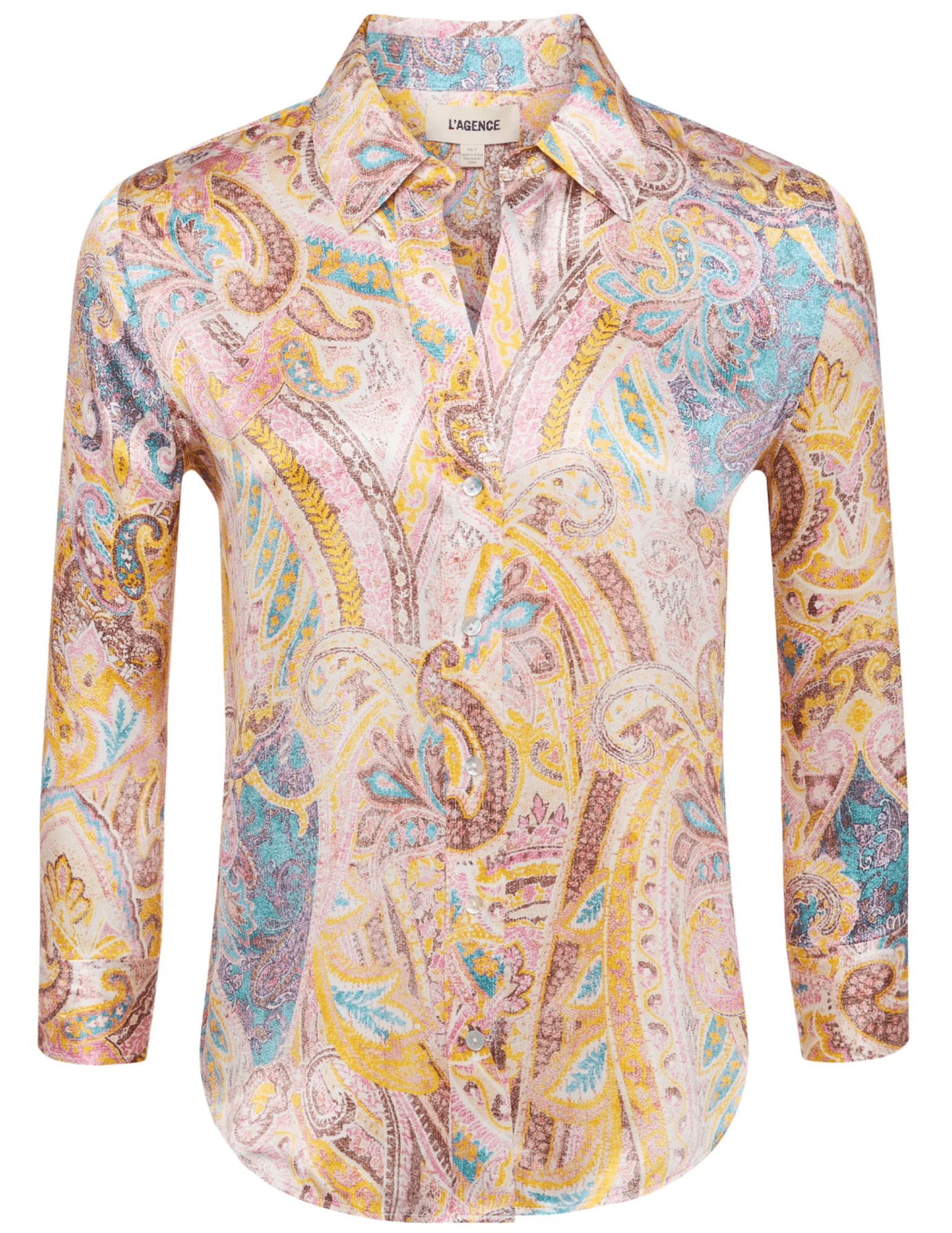 L'Agence - L'AGENCE Dani Three Quarter Sleeve Blouse - Buy Online