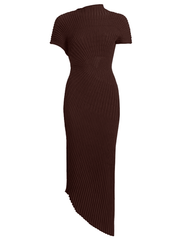 PRE-ORDER-Cult Gaia Chrysta Knit Midi Dress in Java