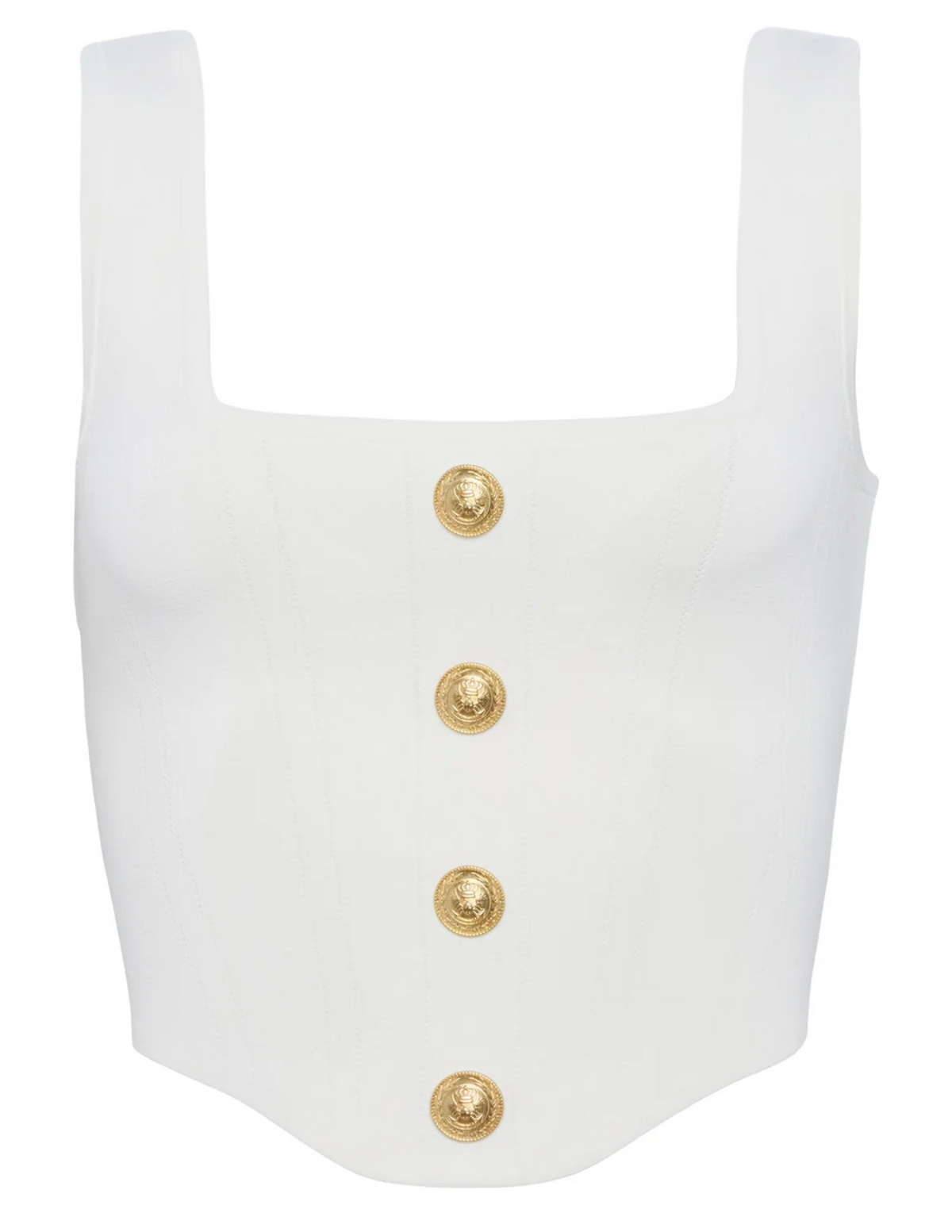 L'Agence Saga Square Neck Bustier Top