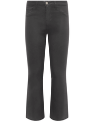 L'Agence Kendra High Rise Cropped Coated Jean