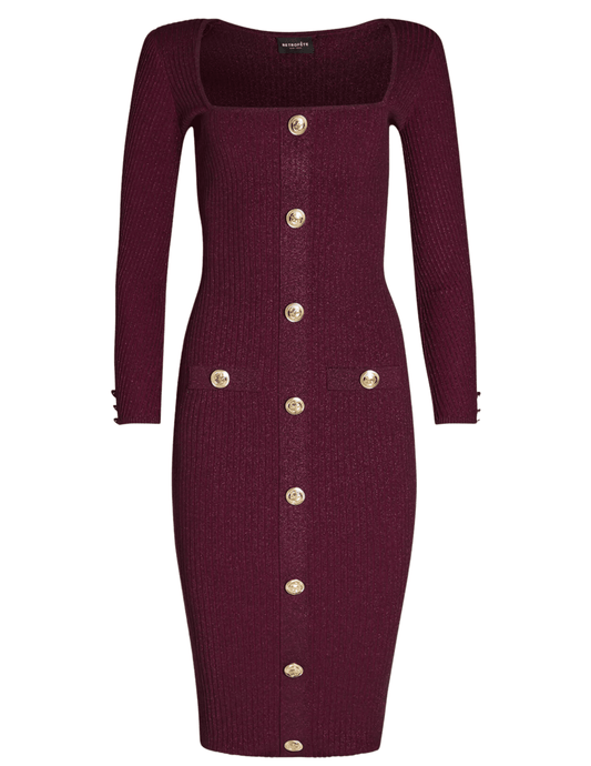 Retrofête Sadelle Knit Midi Dress