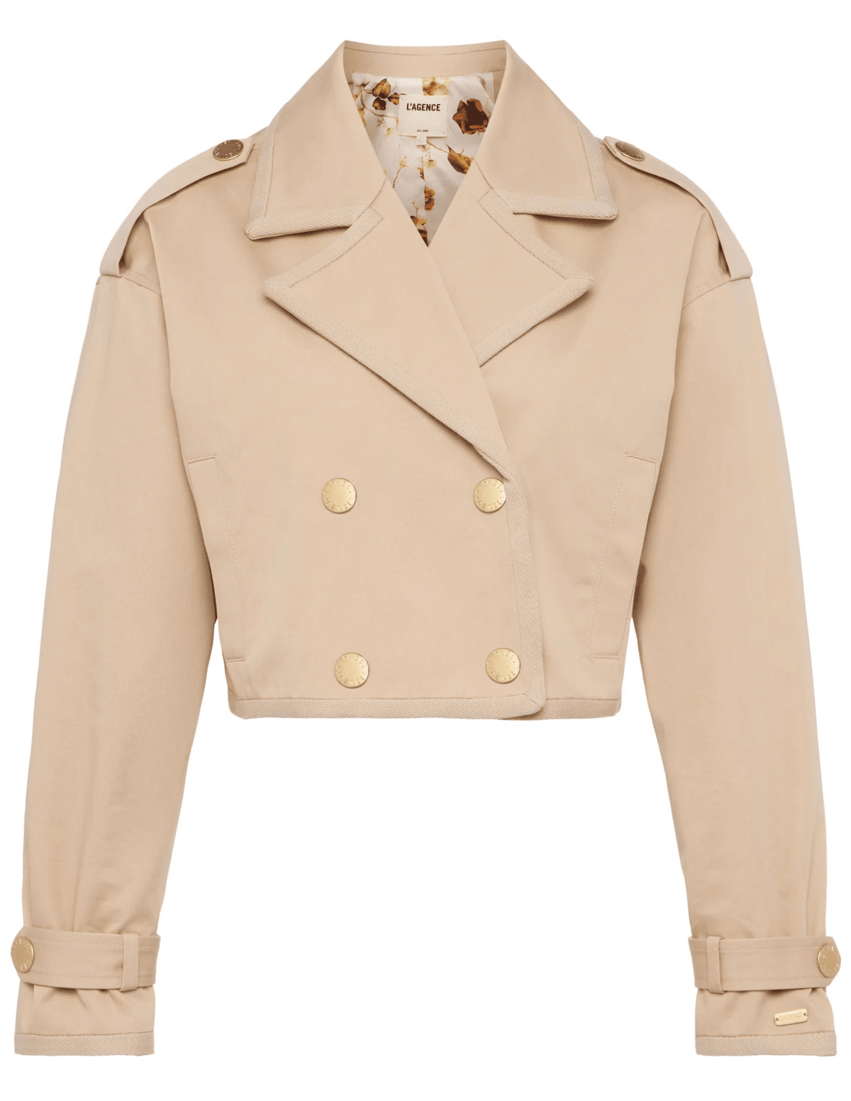 PRE-ORDER-L'Agence Kento Cropped Trench Coat