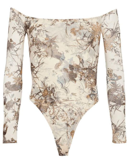 L'Agence Peonie Off Shoulder Bodysuit