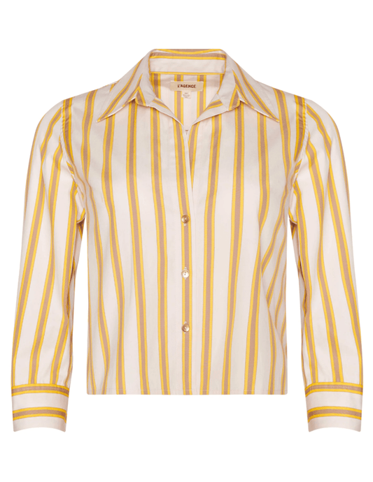 PRE-ORDER-L'AGENCE Fawn Scarf Back Blouse