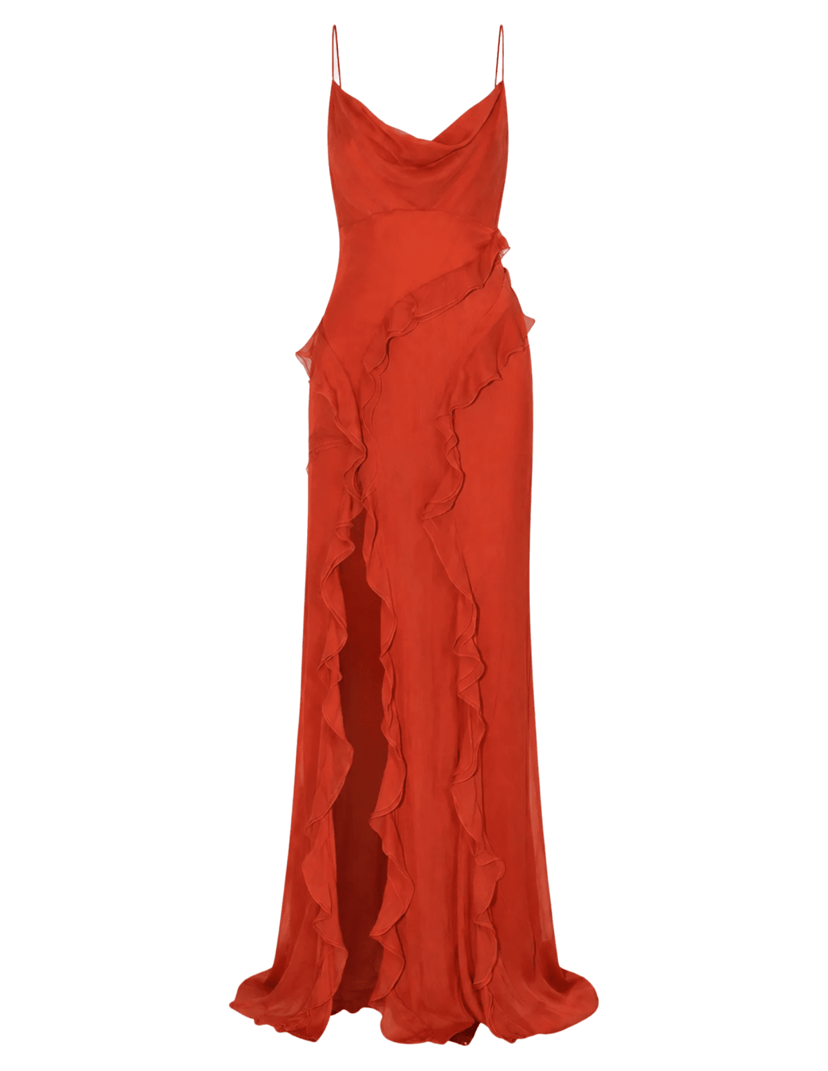 Ronny Kobo Milena Maxi Dress in Burnt Orange