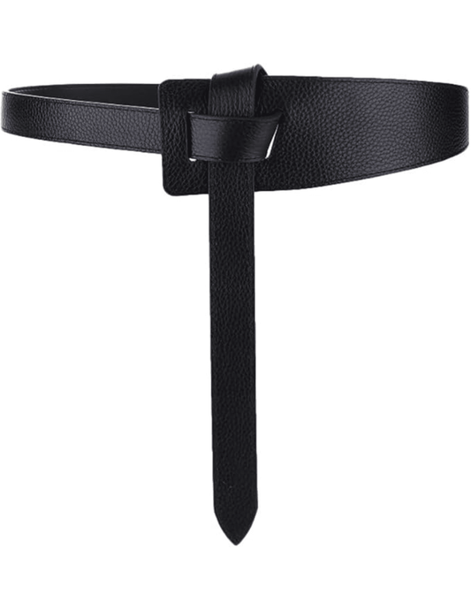 Austin Blaze Asymmetrical Leather Knot Waist Belt