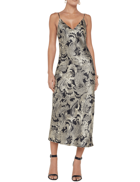 PRE-ORDER-L'Agence Seridie Midi Slip Dress