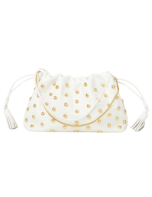 PRE-ORDER-Veronica Beard Leather Studded Stash Bag