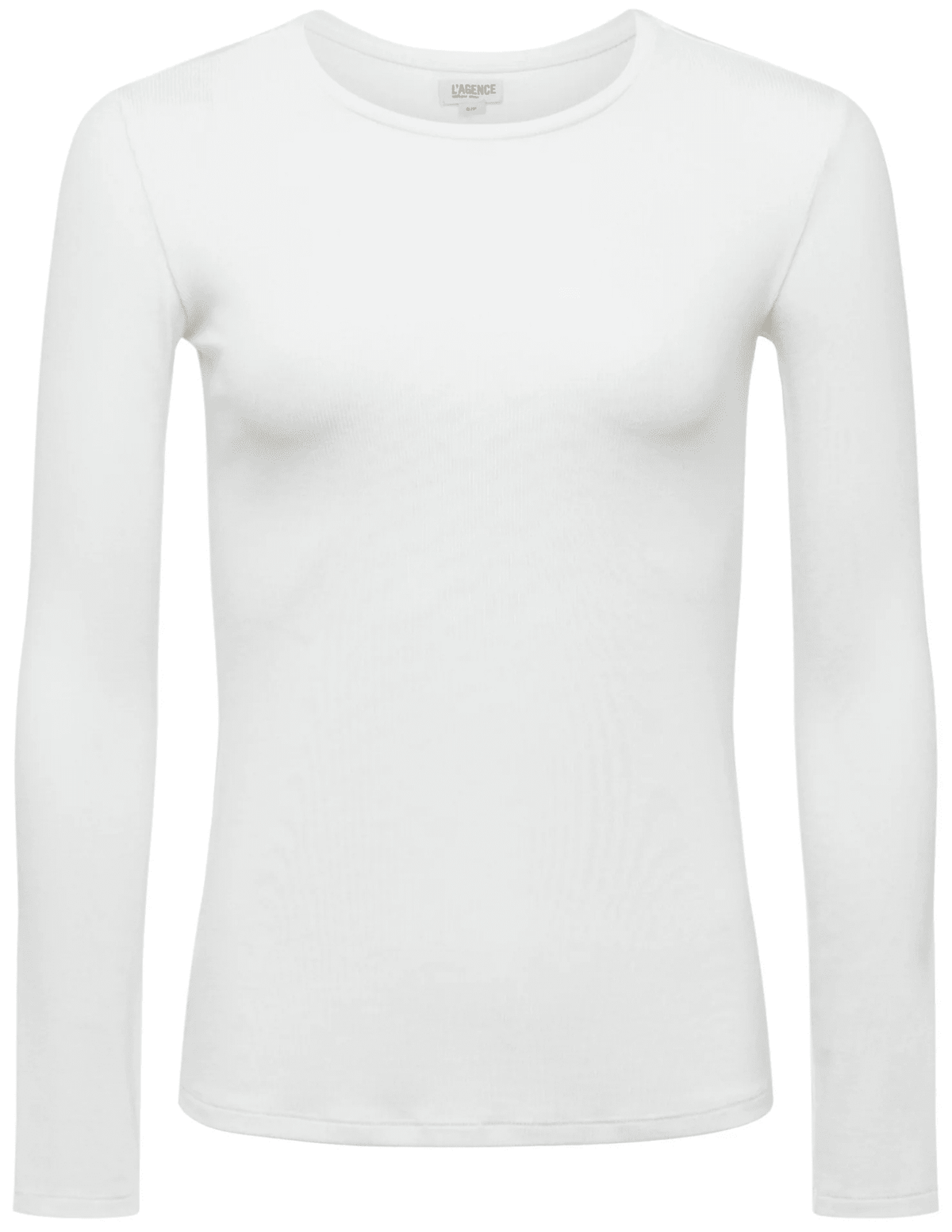 L'Agence Tess Micro Modal Crew Neck Long Sleeve Tee