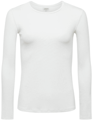 L'Agence Tess Micro Modal Crew Neck Long Sleeve Tee