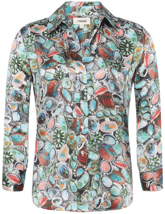 L'Agence Dani Three Quarter Sleeve Blouse