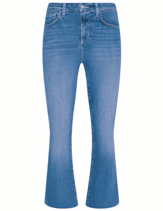 L'Agence - L'AGENCE Kendra High Rise Crop Flare Jean in Getty - Buy Online