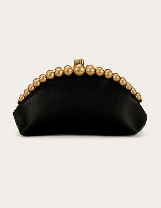 Cult Gaia Una Leather Clutch