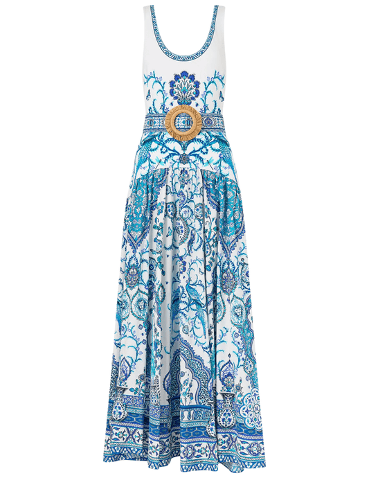 PRE-ORDER-Camilla Jersey Tank Dress With Contrast Skirt